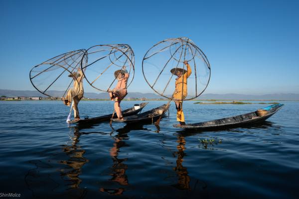 בורמה. אגם אינלה Inle Lake, Myanmar
